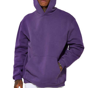 Venta directa de fábrica Sudaderas con capucha de lana de algodón para hombres Diseño de impresión térmica Puff Ropa de invierno para adultos Teñido liso - Product Image 1