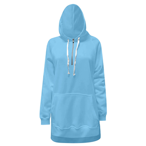 Robe à capuche ample pour femmes grande taille 2025, manches longues, épaisse, décontractée, maxi robe à capuche pour l'automne et l'hiver, douce, 100% coton, service OEM - Product Image 1