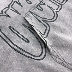 Sudadera con Capucha de Diseño Nuevo 2025, Estilo Urbano, con Apliques Personalizados, Letras Bordadas, Sudadera Holgada para Hombre - Product Image 3