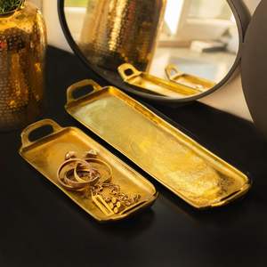 Plateau en laiton nautique plateau de service en laiton rectangulaire art exquis pour élégant service cuisine décor à la maison Calvin artisanat - Product Image 1