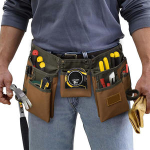 Professional Waterproof 9-Pocket Nylon <strong>Tool</strong> <strong>Belt</strong> | Adjustable Work <strong>Belt</strong> with 2 Hammer Loops <strong>for</strong> Electricians &amp; Carpenters - Product Image 4