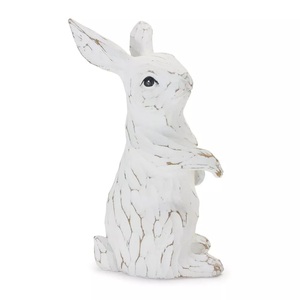 Figurine de lapin sculpté Sculpture de vacances pour la décoration de la maison et du jardin Meilleure vente Figurine de lapin mignon Objet décoratif Vente - Product Image 4