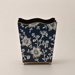 OEM Manufacturer Metal Hand Painted Waste Bin Classic Decorative Indoor <b>Hallway</b> Office Home Accent Timeless Charming - Product Image 4