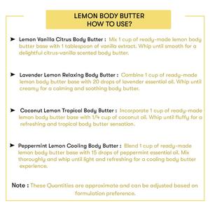 Lemon <b>Butter</b> Body <b>Butter</b> 200ml Daily Moisturizing and Nourishing with Kojic Acid Shea <b>Butter</b> Green Tea Lightening Skin-Care - Product Image 3