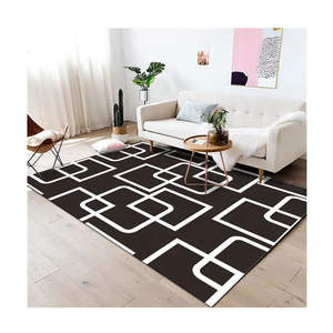 Alfombra Geométrica de Estilo Moderno y Clásico para Decoración de Sala de Estar, Alfombra Grande de 9x12 para Dormitorio, Alfombra de Pasillo de 4m - Product Image 4