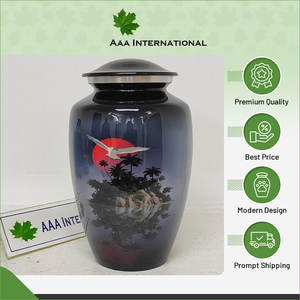 100% Calidad superior y diseño único con aspecto de lujo Cenizas conmemorativas Urnas de cremación para adultos de aluminio y metal a precio de descuento - Product Image 2