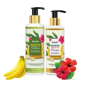 2024 New Arrival Indalo Hair Care Combo Dry and Frizzy Hair Care Shampoo and Conditioner Combo Set