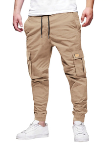 Fitness Cargo Pockets Casual OEM New Arrival Adults Canvas Lightweight Anti-Pilling Elastic Waist Jogger Pants Fall Winter - Product Image 2
