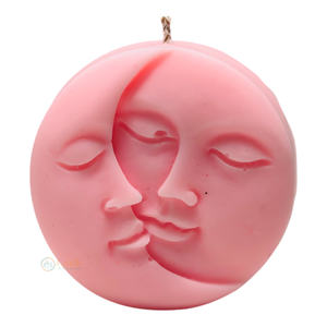 Bougies de cire de soja fantaisie faites à la main soleil lune décoratives pour les festivals à la maison graduations noël pâques événements spéciaux bars Diwali - Product Image 2