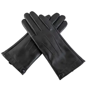 Venta caliente Unisex Guantes de conducción de cuero genuino de alta calidad Mujeres Hombres Guantes de conducción Logotipo personalizado Hombres Guantes de cuero de moda