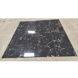 CARREAUX DE SOL EN PORCELAINE ÉMAILLANTE POLI 600X1200MM HAUTE BRILLANCE INTÉRIEURS DE VIE DE LUXE MISE À NIVEAU CARREAUX DE SOL NOIR ANTIQUE - Product Image 3