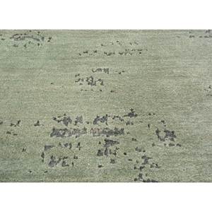 Alfombra Kavi Verde de Lana y Seda de Bambú Anudada a Mano, Diseño Teoría del Caos, 10mm, 100% Lana, Rectangular, para Hogar, Dormitorio, Pasillo, Esk-316 - Product Image 3