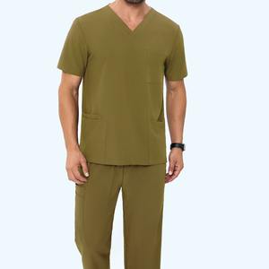 Hombres Hospital Uniforme Estirable de manga corta Elegante y profesional Scrub camisa para los médicos - Product Image 6