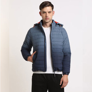 Bombardier matelassé en duvet personnalisé de haute qualité pour hommes Vestes bouffantes de couleur unie Vestes à bulles - Product Image 5