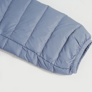 Veste à bulles personnalisée OEM pour hommes Manteau d'hiver matelassé chaud avec capuche col montant Veste à bulles respirante réversible - Product Image 2