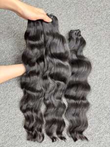 2025ผมดิบธรรมชาติสี100% คู่ที่ยังไม่ผ่านการทำเคมีเป็นลอนธรรมชาติสำหรับผมอัจฉริยะ - Product Image 5