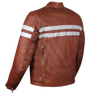 Chaqueta de Motociclista de Invierno para Hombre, Hecha a Medida, de Piel de Vaca, Estilo Urbano, Transpirable, Impermeable, Cuello Redondo, Diseño Personalizado - Product Image 4