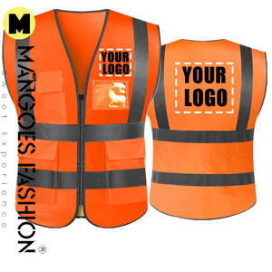 Fabricación personalizada al por mayor ANSI Clase 1 impermeable amarillo seguridad trabajo chaleco para hombres-Hi Vis ropa de trabajo personalizado Color Logo alto - Product Image 3