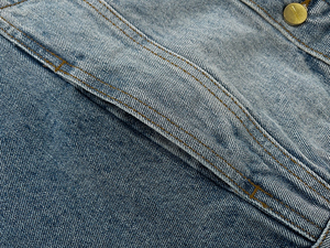 Stitchmode แจ็กเก็ตยีนส์แบบวินเทจของผู้ชายแจ็กเก็ตยีนส์ลำลองซักได้สำหรับฤดูหนาว - Product Image 6