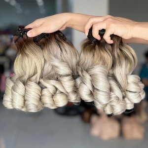 Extensiones de cabello humano vietnamita de color rubio hinchable de la más alta calidad con paquete de precio al por mayor 2025 - Product Image 1