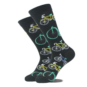 100% Cotton <b>Men's</b> <b>Socks</b> Printed Custom Logo Breathable Soft <b>Warm</b> Trendy Stretchable Mid-Length Anti-Bacterial for Autumn - Product Image 4