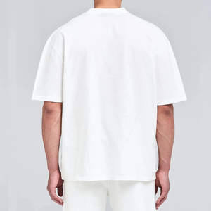 T-shirts oversize d'été pour hommes, prix d'usine, confortables, 100% coton jersey, impression d'un logo personnalisé, sérigraphie, unisexe, dernier design - Product Image 6