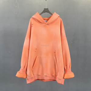 Sudadera con Capucha Personalizada de 360g de Alta Calidad, Estilo Urbano Vintage, Desgastada, Decolorada al Sol, Lavada al Ácido, para Hombre - Product Image 2