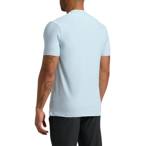 T-shirt à col rond actif en tissu tricoté 180g pour homme, design vierge personnalisable avec motif uni respirant et sportif, coupe athlétique - Product Image 2