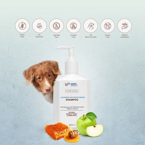 Champú limpiador e hidratante para mascotas respetuoso con el medio ambiente OEM/OED con harina de avena, miel de manuka y manzana verde personalizable - Product Image 5