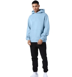 Sudadera con capucha gruesa pesada en blanco 320Gsm logotipo personalizado gota hombro hombres sudadera francés Terry peso pesado Sudadera con capucha de gran tamaño - Product Image 3