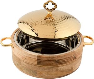 Boîte à roti multifonction en bois massif de qualité supérieure, fabriquée à la main, avec couvercle supérieur pour la conservation de la fraîcheur, design moderne, idéale pour la cuisine, prix abordable - Product Image 1