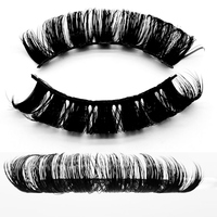 Pestañas Postizas Naturales HeyMe Beauty, Efecto 3D, Estilo Ruso, Gruesas y Voluminosas, Reutilizables, Libres de Crueldad Animal