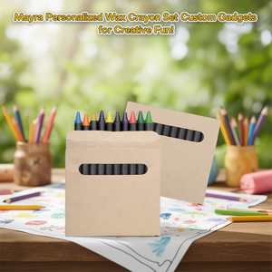 Set di Pastelli a Cera Personalizzati Mayra, Gadget Personalizzati per Divertimento Creativo! - Product Image 3