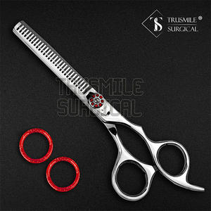 Ciseaux de coiffeur professionnels en argent vente en gros ciseaux à effiler les cheveux en acier inoxydable de haute qualité pointe de lame tranchante pour les salons de beauté - Product Image 2