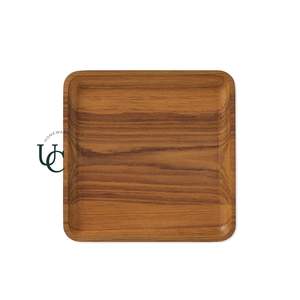 Assiettes de service en bois naturel de haute qualité, écologiques - Style moderne et luxueux pour les fêtes - Product Image 5