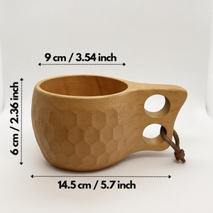 Tasse Kuksa écologique en bois de Neem avec option de gravure pour l'utilisation quotidienne de thé aux herbes et de café (couleur et logo personnalisés) - Product Image 6