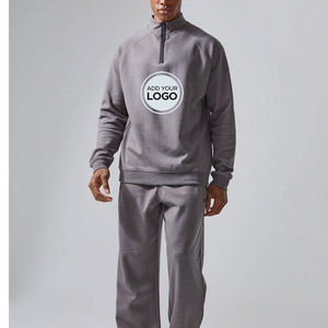 Vêtement de survêtement pour couple de style coréen imprimé uni à capuche en gros - Product Image 4