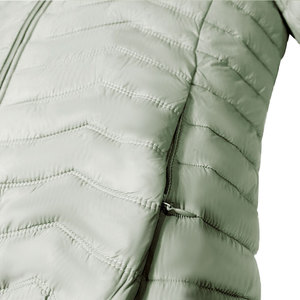 Chaqueta deportiva ecológica impermeable de lona de algodón reversible al por mayor abrigo de invierno ligero y cálido unisex con capucha y cremallera - Product Image 6