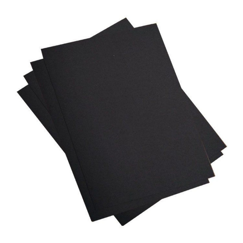 High Quality Black Cardboard 1mm 2mm Thick Black Cardboard Paper Sheets for Box Making