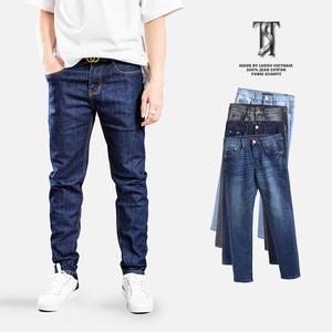 Jeans en denim TST pour homme, qualité supérieure, streetwear, taille mi-haute, coupe droite, élégant, durable, co-existant - 4035 - Product Image 1