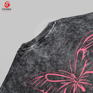 Fabricant de t-shirt surdimensionné vintage en coton lavé à l'acide pour hommes impression personnalisée - Product Image 6