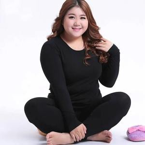 Top térmico de manga larga de algodón para mujer y Calzoncillos largos, conjunto de ropa interior térmica de lana merino transpirable - Product Image 3