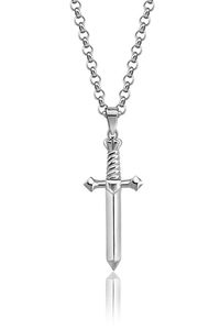 Joyería religiosa de acero inoxidable Thorn Cross colgante collar para Menr Cross colgante collar - Product Image 6