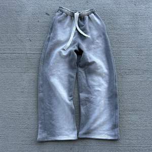 Pantalones de chándal personalizados de alta calidad para hombre 450 Gsm Heavyweight Vintage Stone Acid Wash pantalones de chándal holgados de pierna recta de gran tamaño - Product Image 1