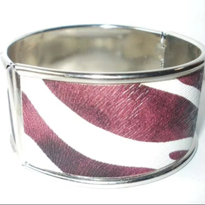 Brazalete de cebra de cobre Joyería de latón elegante - Product Image 1