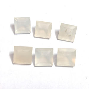 Hite Moonstone-piedra preciosa de corte cuadrado, 8x8mm, 2,51 - Product Image 1