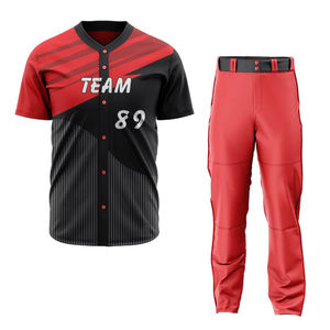 Uniforme de baseball en polyester de haute qualité pour hommes et femmes Nouveau design avec impression par sublimation Meilleur prix matériel Service OEM - Product Image 1
