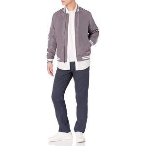 Chaqueta bomber de béisbol de calidad profesional para hombre al por mayor, últimos diseños personalizados, cierre de cremallera, estampado de manga larga - Product Image 6