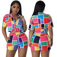 Ensemble de vêtements de nuit en Satin élégant pour femmes été imprimé pyjama deux pièces de créateur grande taille vêtements de mode broderie tie-dye