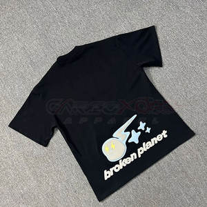 T-shirt élégant à imprimé bouffant pour hommes avec un look rétro et une épaule tombante pour un usage confortable T-shirt en coton doux pour hommes - Product Image 2